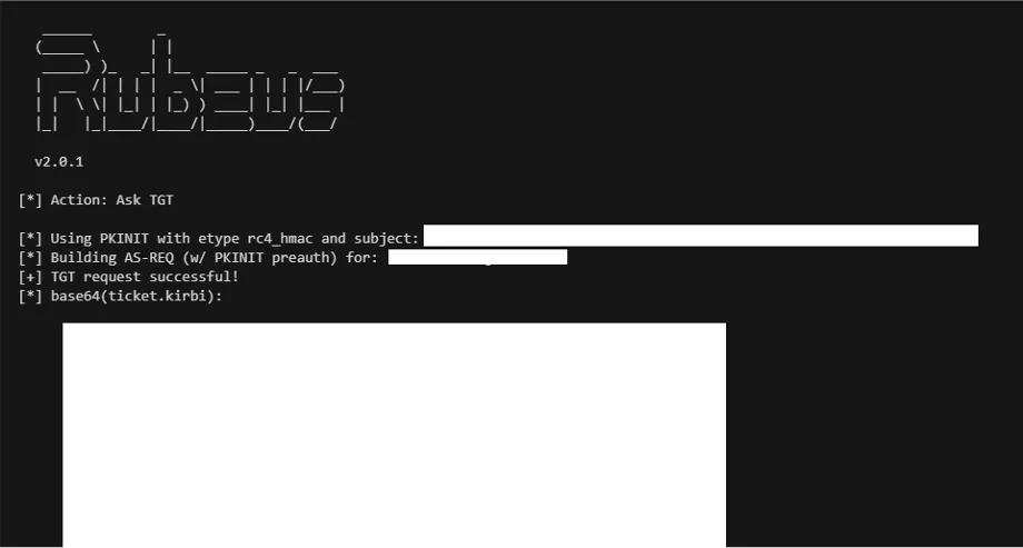Rubeus - Requesting a Kerberos TGT Rubeus - Requesting a Kerberos TGT