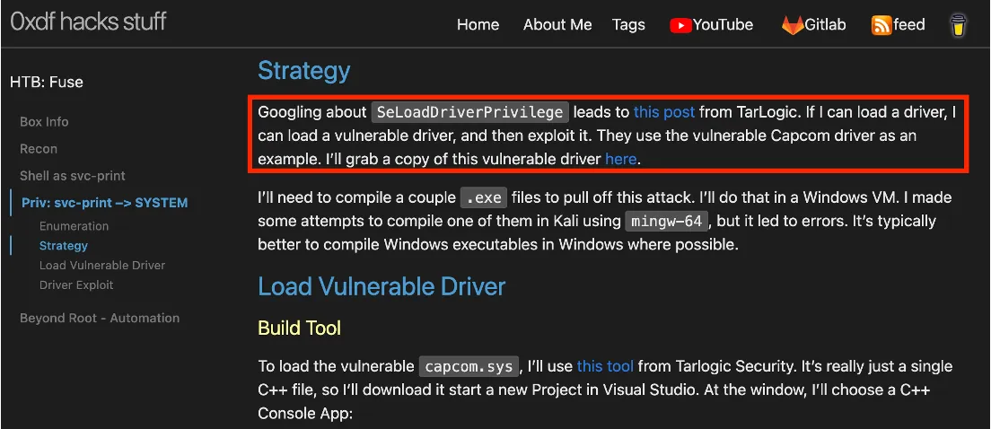 Exploiting a vulnerable driver Exploiting a vulnerable driver